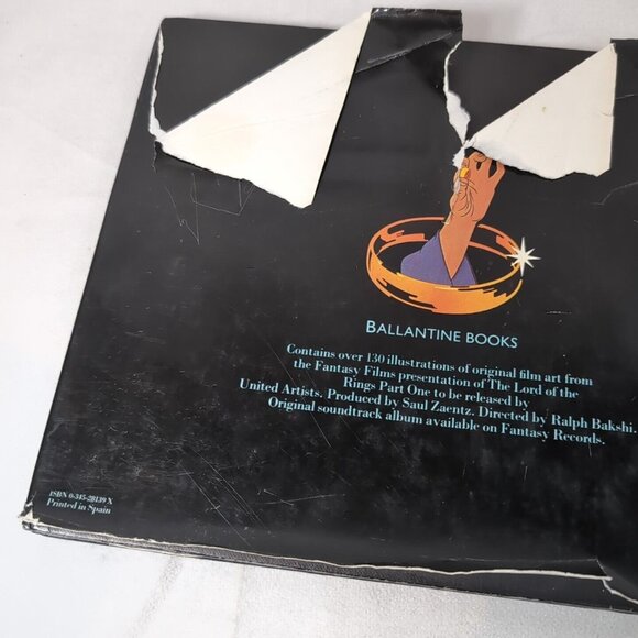 Film Book of Lord of the Rings LOTR JRR Tolkien Hardcover Picture 1978 - Picture 3 of 11